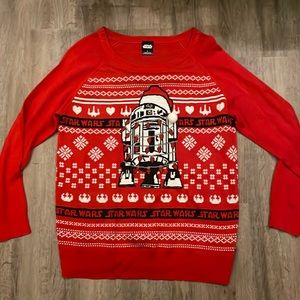 Licensed Star Wars Ugly Christmas Sweater with R2-D2